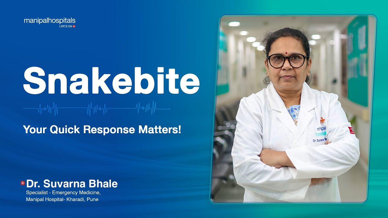 Watch Snake bite and Its Management is explained by Dr. Suvarna Bhale | Manipal Hospitals India on YouTube Watch Snake bite and Its Management is explained by Dr. Suvarna Bhale | Manipal Hospitals India on YouTube