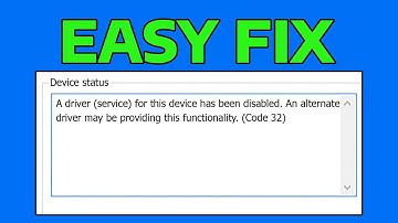 How To Fix Intel CPU a Driver (Service) for This Device Has Been Disabled Error Code 32