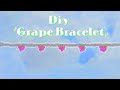 ☁how to make a beaded grape bracelet| tutorial ☁🍇