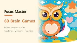 Focus Master — 60 Brain Training Games for Focus, Memory and Reaction screenshot 2