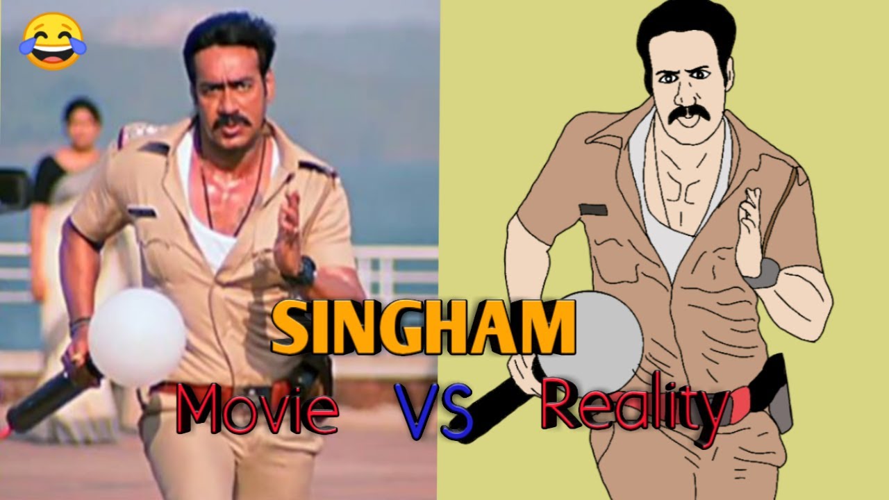 SINGHAM Movie vs Reality | 2D Animation | Funny spoof | Ajay Devgan | AnimatorGuru