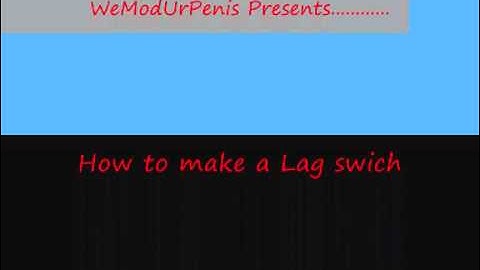 How to make a lag switch with notepad
