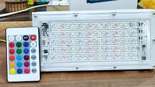 RGB LED Flood Light Multi Color with Remote