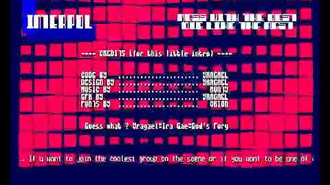 Interpol cracktro - Flashback - 1992 - Amiga