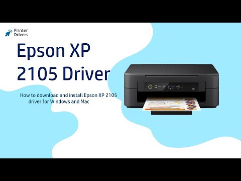 Epson XP 2105 Driver Epson connect utility | Epson Software - YouTube