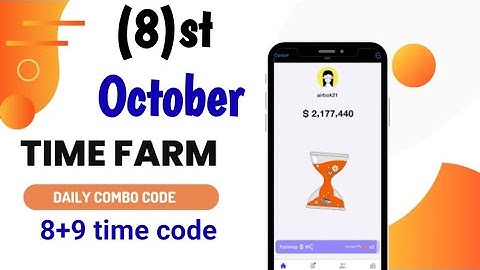 time farm daily combo answer today 8/9 October