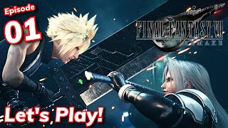 Final Fantasy VII Remake: Let's Play Episode 01 [LIVE]