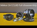 Nikon Nikkor 24 f/2.8D disassembly