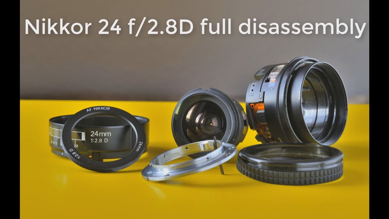 site surfing prototype Nikon Nikkor 24 f/2.8D disassembly - YouTube