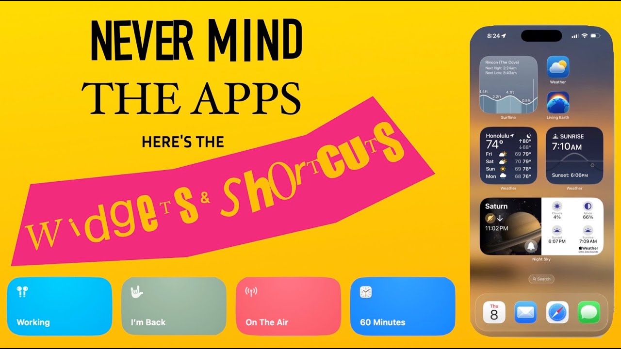 Уменьшите информационный шум в iOS 26, используя виджеты и ярлыки.