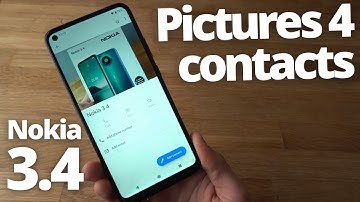 Add Picture to Contact in Nokia 3.4 + How to Add Contact to Screen FastDial.