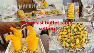 Continental Breakfast Settings And Ideas/Breakfast Buffet/How To Set Breakfast Buffet Table (part 3)