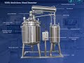 500l double jacketd stainless steel reactor with reflux pipe refluxable  dischargable reactors