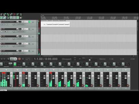EZDRUMMER запись мультитрека в REAPER