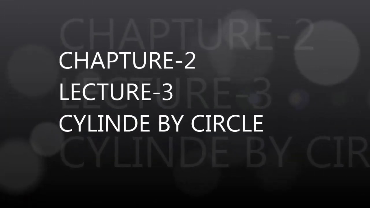 chapter 2 lecture 3 how to draw cylinder in solid edge software in ...