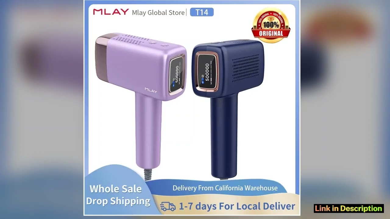 MLAY T14 IPL ICE Cooling IPL Laser Epilator Home Hair Removal Device Replaceable Face Body Bikini