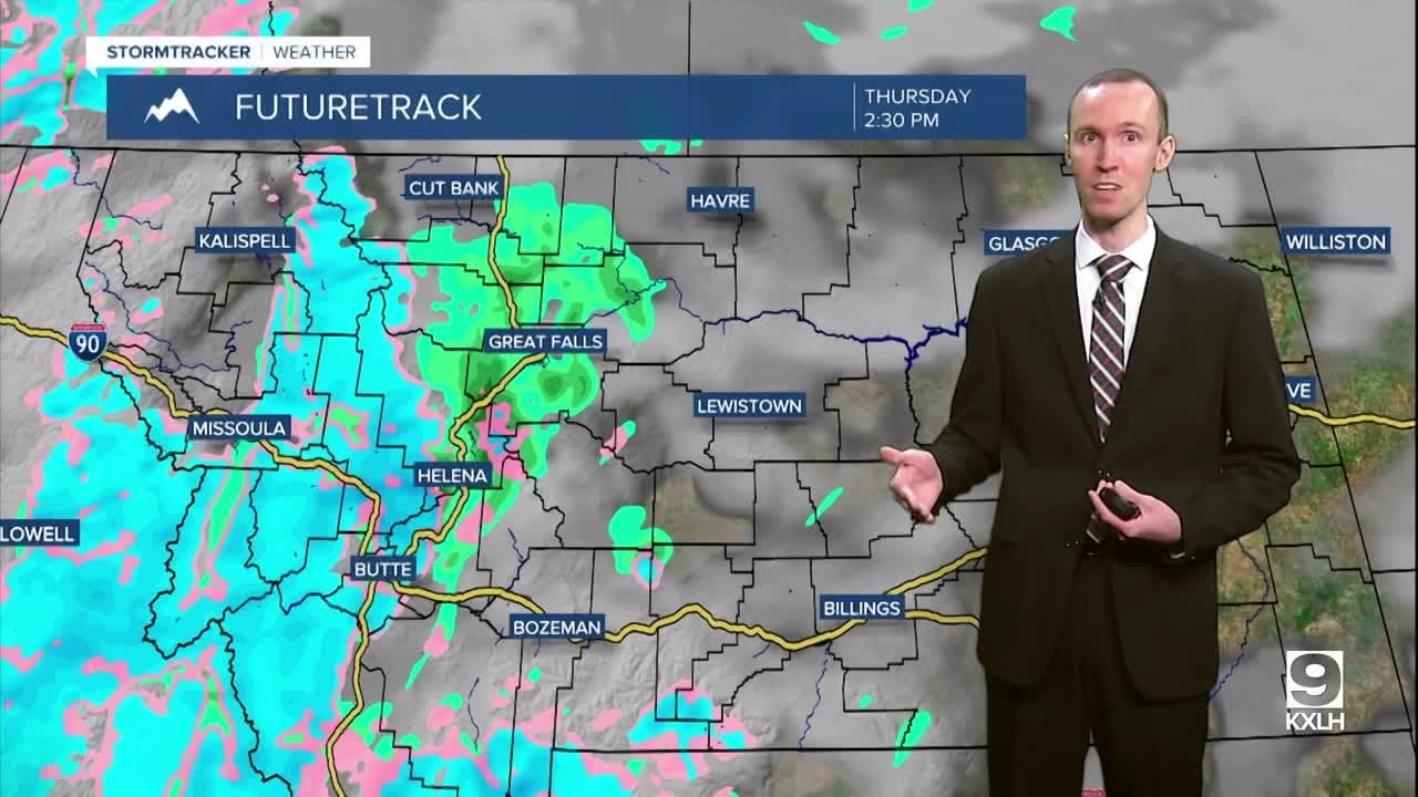 Rain and mountain snow showers on Thursday - YouTube