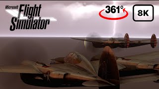MSFS [8K|360°] - Formation Flying over the English Channel (Lockheed P-38L by FlyingIron)