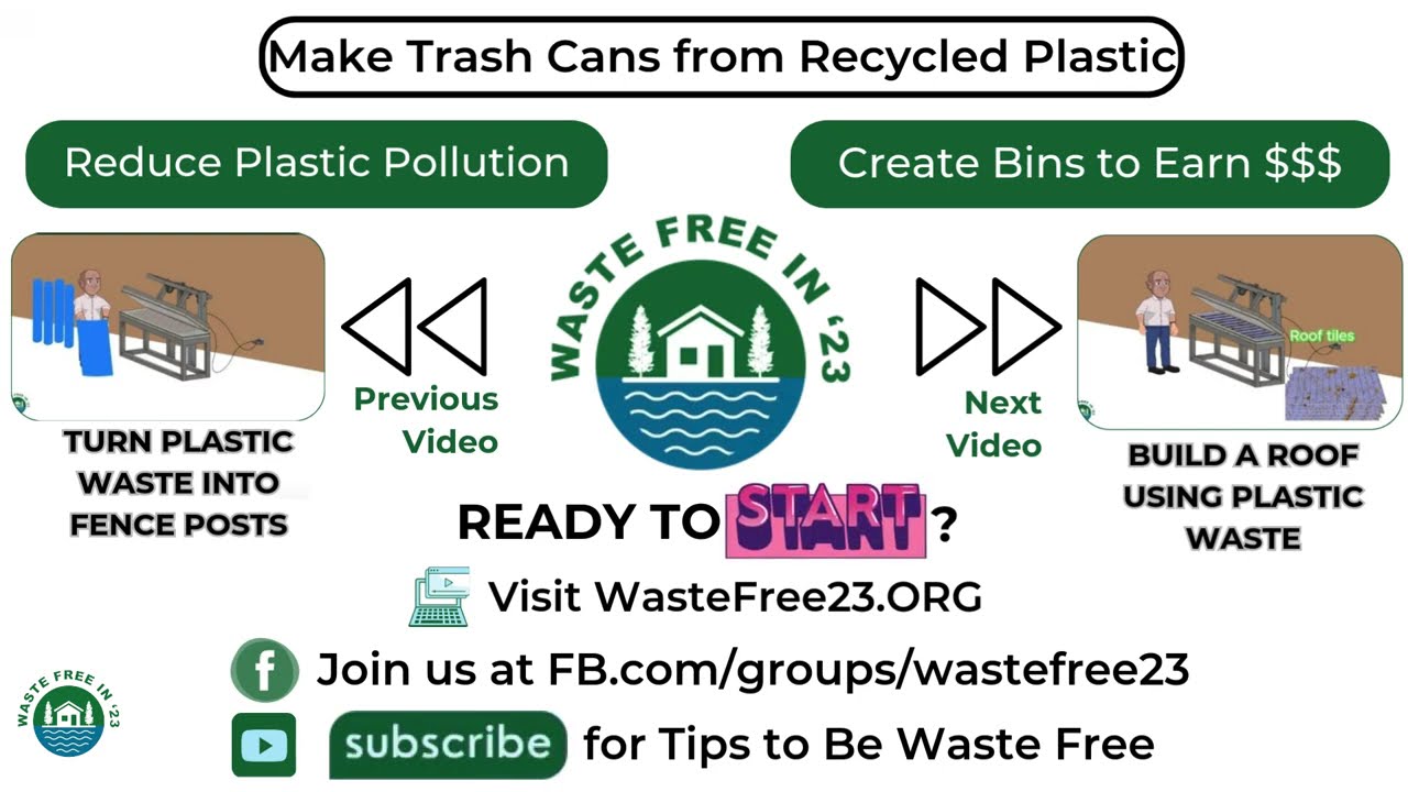 Make a Waste Bin from Plastic Trash: No Mold Needed!