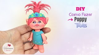 Poppy Trolls 2 Passo a passo em Biscuit  - DIY Geek