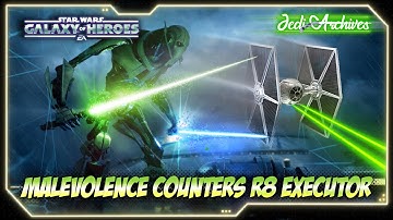 Beating 7 Star Executor & R9 HT with Malevolence + Imp TIE | Galaxy Of Heroes