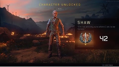 CoD: BO4 Blackout - Unlocking Shaw