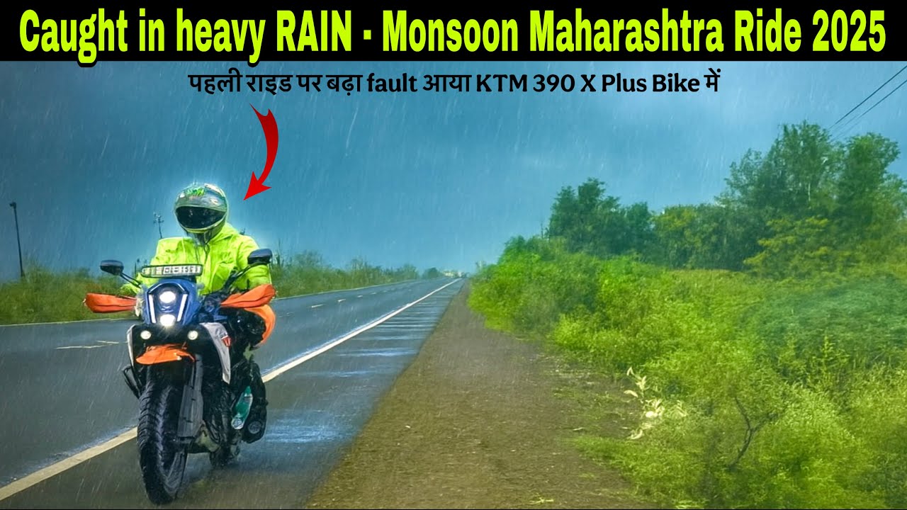 Ep 2 Gwalior to Indore | riding in heavy rain and many dead cows on road #ktm #ktmindia #mumbai 