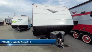2023 Riverside RV Retro 211 Modesto  Sacramento  San Jose  Stockton  Turlock  Merced  Fresno