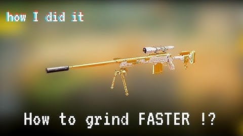 How to grind SNIPER diamond faster !?