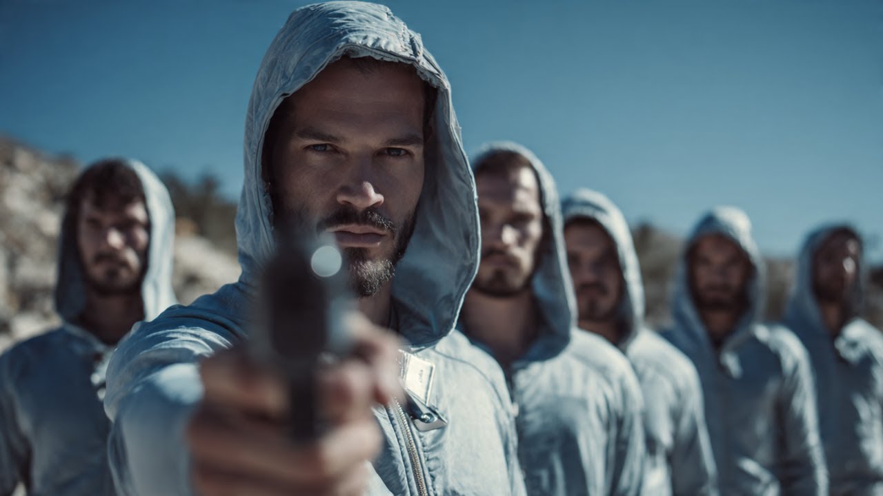 Un hombre viaja en el tiempo y forma una banda con 100 copias de sí mismo para atracar un banco.