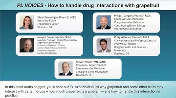 PL VOICES - How to handle drug interactions with grapefruit
