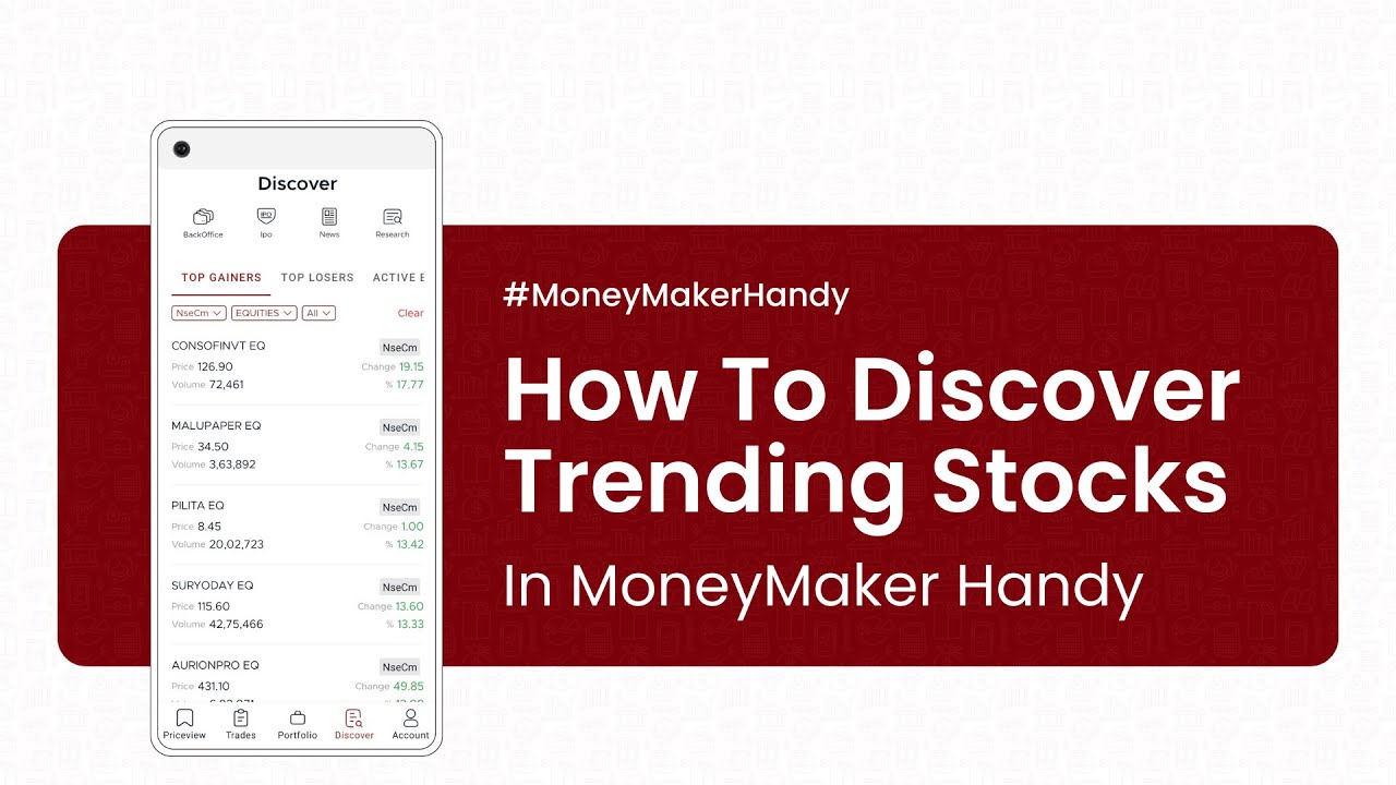 How to Discover Trending Stocks in Moneymaker Handy App: A Step-by-Step Tutorial 