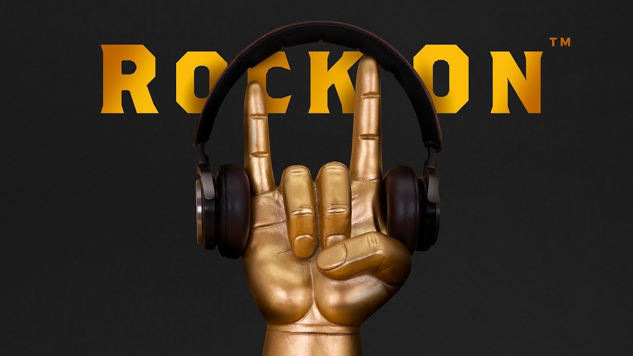 Rock On Headphone Stand Rock Salute Organiser Desk