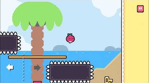 Dadish. World 2 - Strando Beach. Level 17. Walkthrough with Stars.