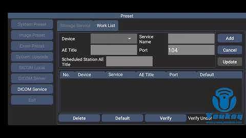 How to export to DICOM server on Youkey SonoiQ software