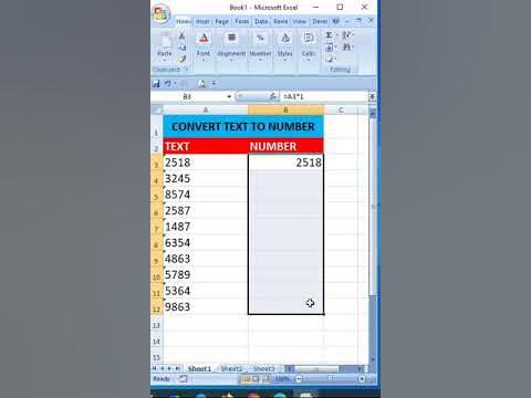Convert Text to Number in Excel | Number Formatting in Excel | Shortcut ...