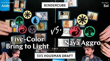 Five Color Bring to Light vs. Naya Aggro— Decks Housman Drafted from the Bindercube