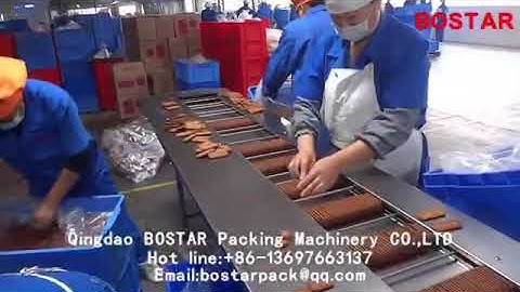 Automatic biscuit packaging machine horizontal flow wrapper for biscuit on edge cookies packing