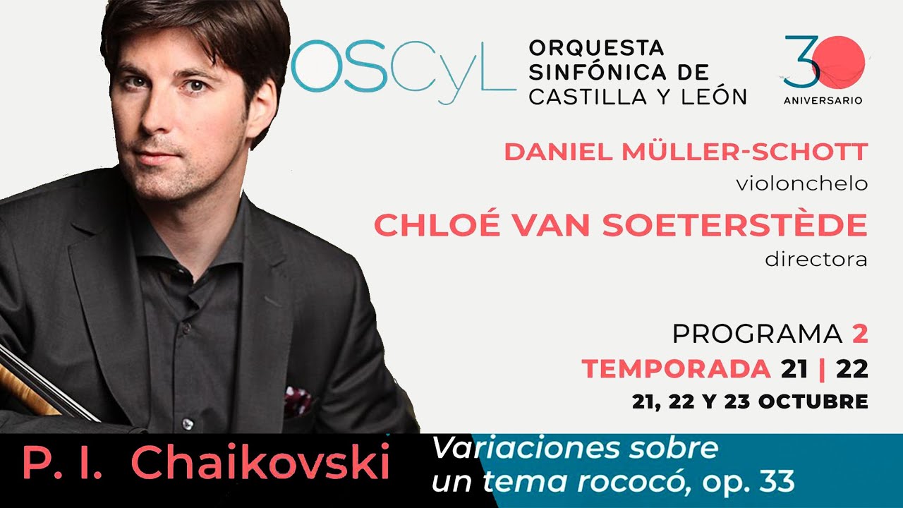 Chaikovski: Variaciones sobre un tema rococó. Müller-Schott, cello. Van Soeterstède, dirección