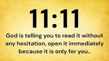 🕊️11:11God is telling you to read it without any hesitation, open it ✝️ #godsays💌#jesusmessage