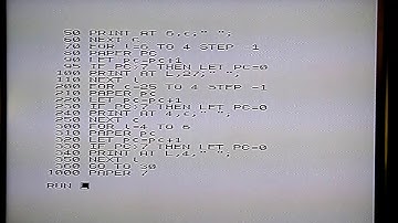 Quick BASIC program in my new ZX Spectrum