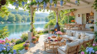 Relaxing Piano Music on a Lakeside Ambience for a Peaceful Morning 🌿 Summer Porch Ambience screenshot 2