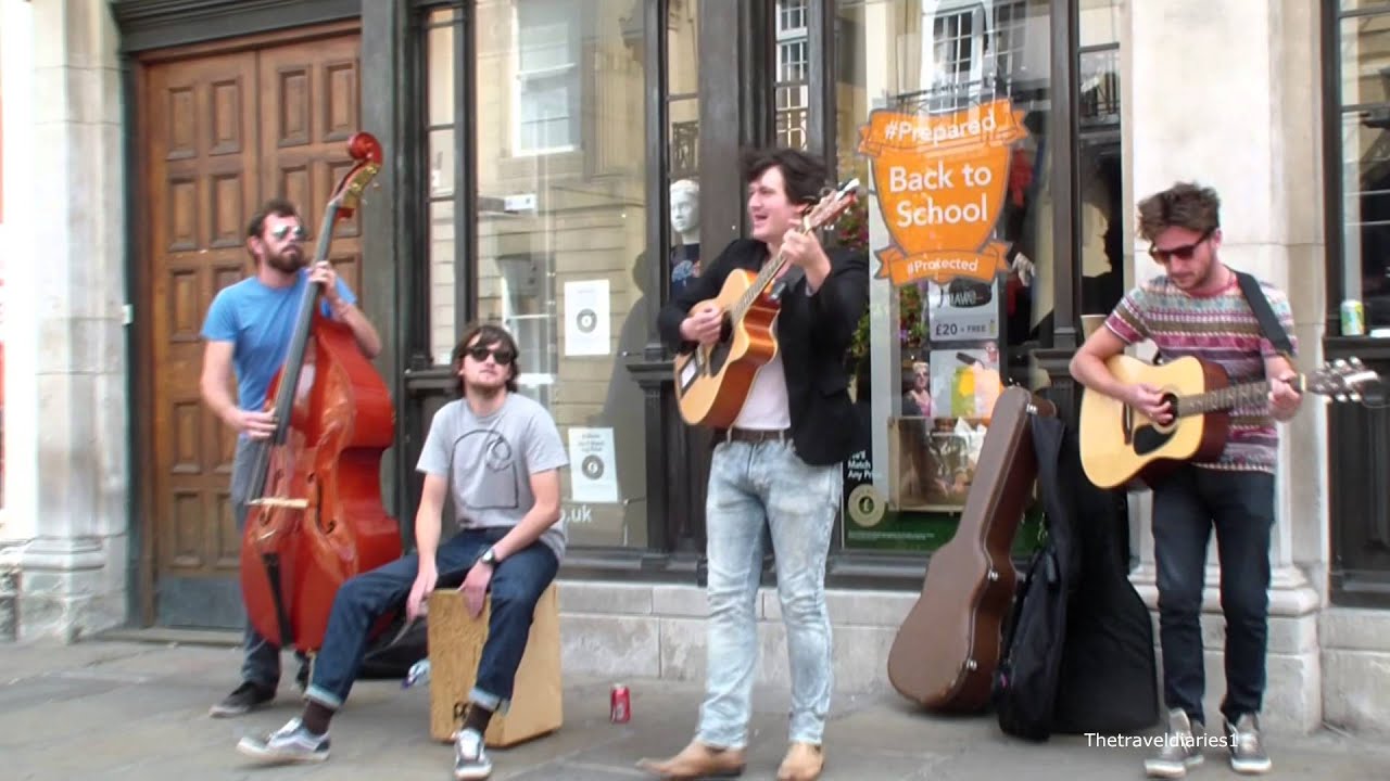The y street Band - York city centre  - Mr Blue Sky (ELO) Cover