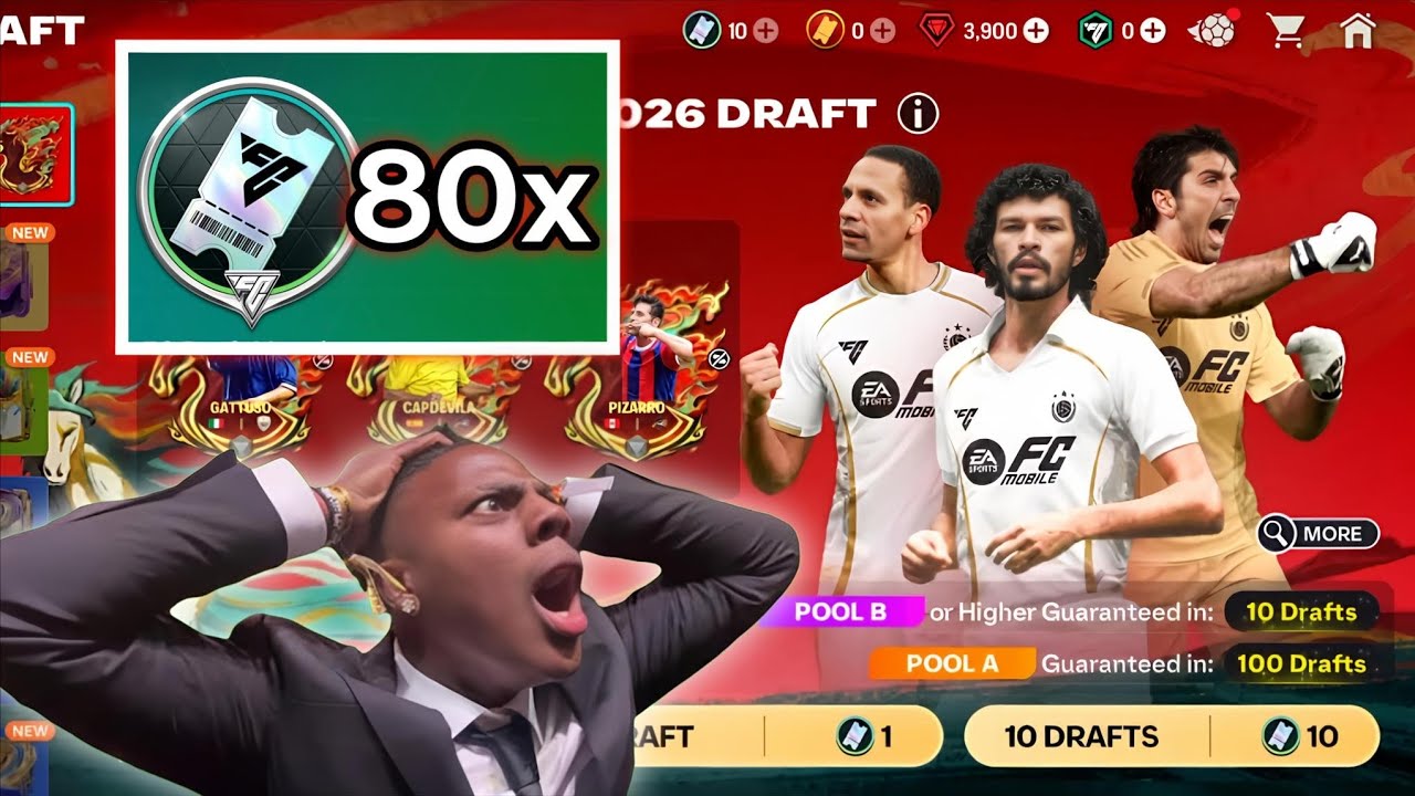 HONOURBLE MENTIONS•FC MOBILE •LNY•2026• RAMADAN DRFT Voucher pack opening #fcmobile#fifamobile 