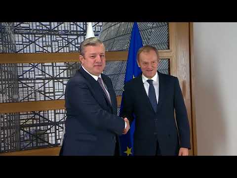 შეხვედრა ევროპული საბჭოს პრეზიდენტთან