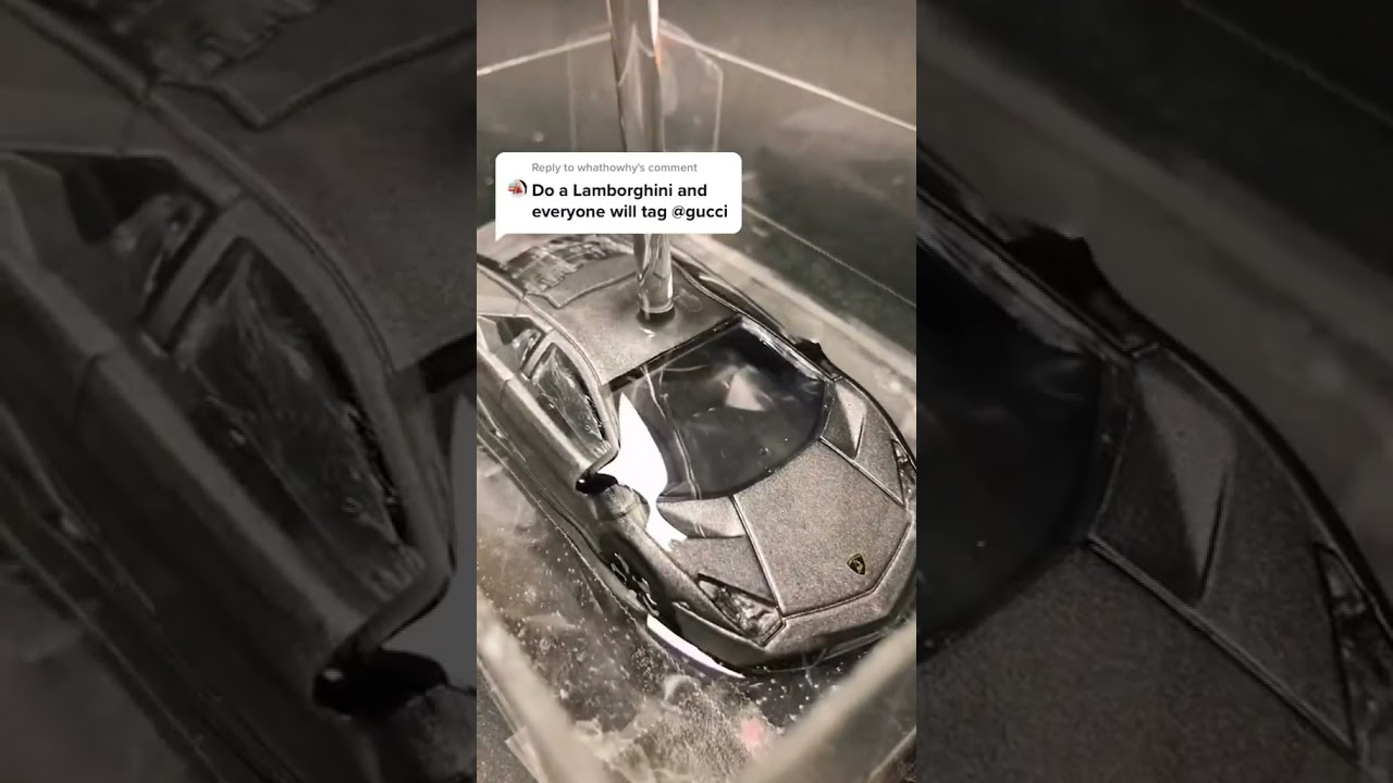 LAMBORGHINI CAR TRAPPED IN A CUBE USING EPOXY| SATISFYING VIDEO|