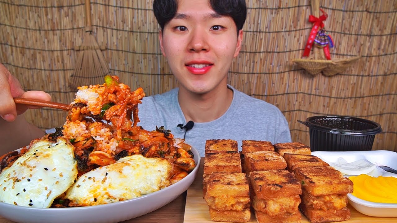 중화비빔밥 멘보샤~! 매콤 감칠맛 가득한 매력 어쩔거야...! CHINESE BIBIMBAP MENBOSHA KIMCHI KOREAN FOOD ASMR MUKBANG.