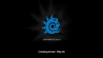 Lightwave 3D - Creating terrain - Way #6