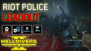 RIOT POLICE Loadout - Helldivers 2: Super Helldive Terminid CO-OP - No Deaths