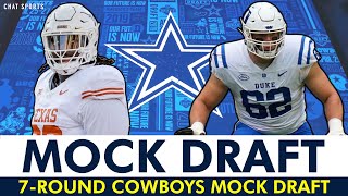 2024 NFL Mock Draft: 7-Round Dallas Cowboys Mock Draft WITH Trades After NFL Free Agency